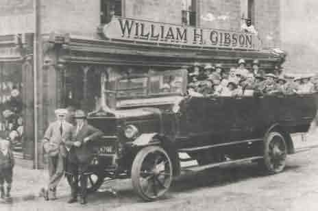 Picture of Bedlington, Charabanc Full of Customers