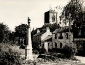 Cramlington village with war memorial - Click for bigger image