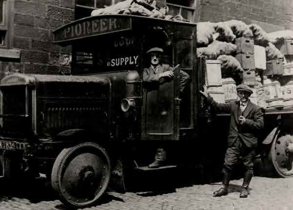 Picture of Cramlington, Co-op lorry during 1926 strike