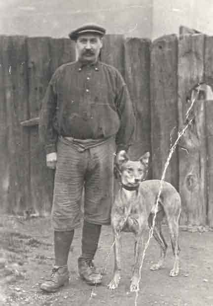 Picture of Cramlington, Mr. Alexander and his greyhound