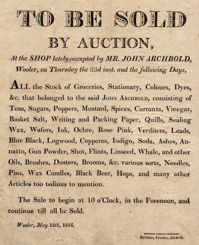 Picture of Sale notice of Shop Contents