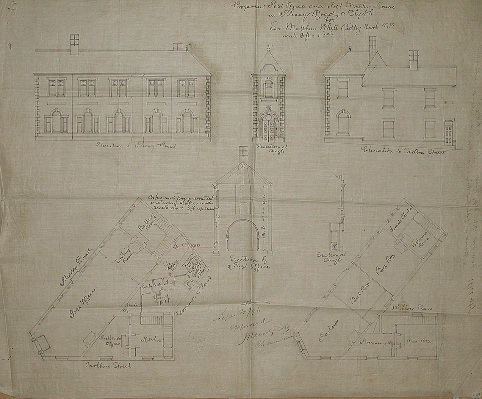 Picture of Blyth Post Office Building Plan