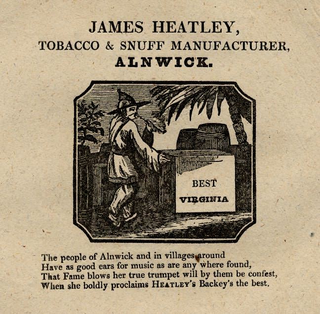 Picture of Advertisement for a Tobacconist