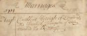 Lesbury St. Mary's Marriage Register - Click for bigger image