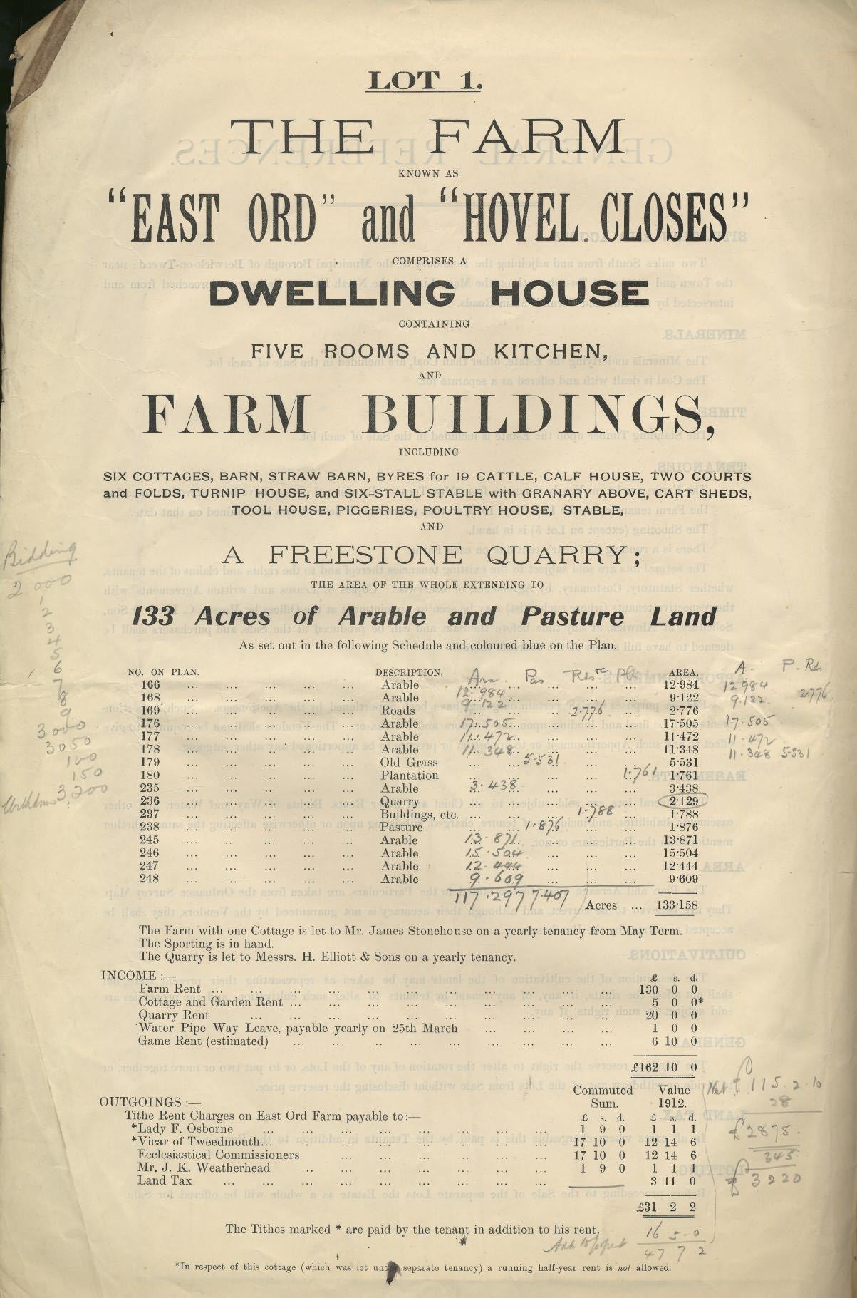 Picture of East Ord Estate Sale Catalogue
