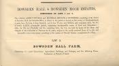 Bowsden Hall and Moor Estate Sale Catalogue - Click for bigger image