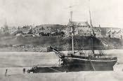 Alnmouth Estuary and vessel 'Peace'