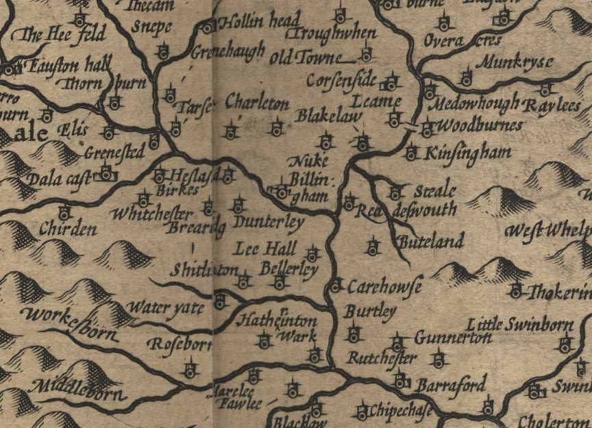 Picture of Speed's map of Northumberland