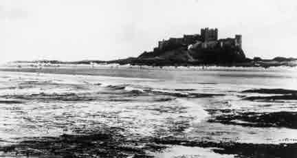 Picture of Bamburgh Castle and the North Sea
