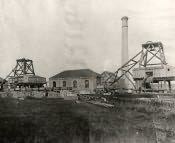 Ellington, View of Colliery Pithead and Railway - Click for bigger image