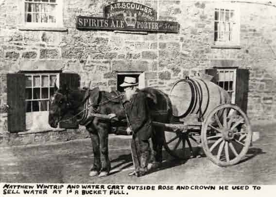 Picture of Bedlington, Matthew Wintrip with his Water Cart