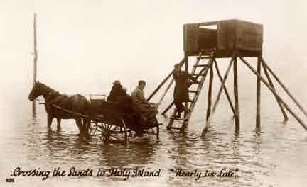 Picture of Holy Island, Crossing the Sands