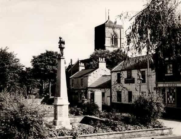 Picture of Cramlington village with war memorial