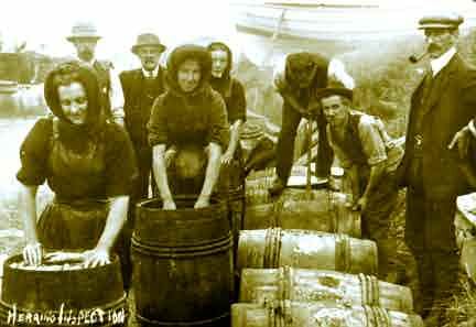 Picture of Craster, Fisherwomen and Inspectors