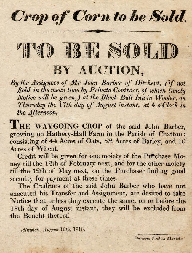 Picture of Auction of John Barber's Corn Crop