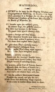 Lyrics to Waterloo Hymn, Rothbury - Click for bigger image