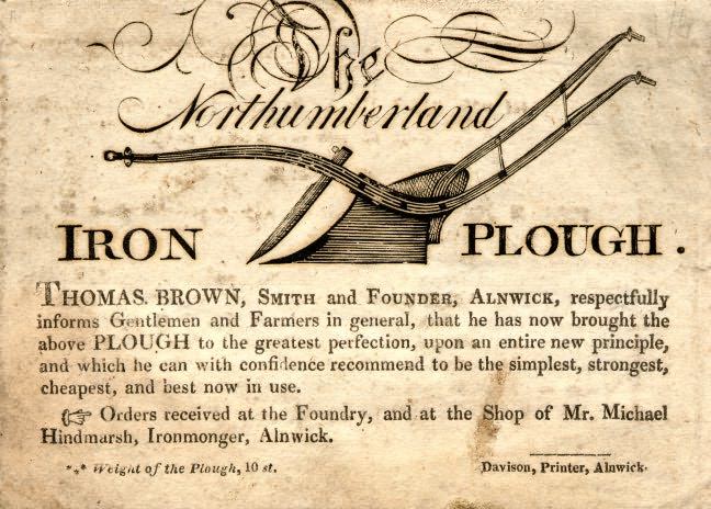 Picture of Advertisement for The Northumberland Iron Plough
