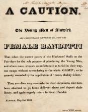 Poster, Female Bandits in Alnwick - Click for bigger image