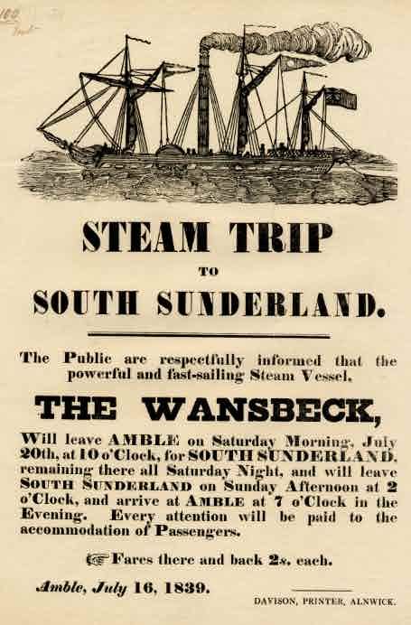 Picture of Poster for Steam Ship Trip from Amble
