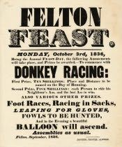 Poster Advertising the Annual Felton Feast - Click for bigger image