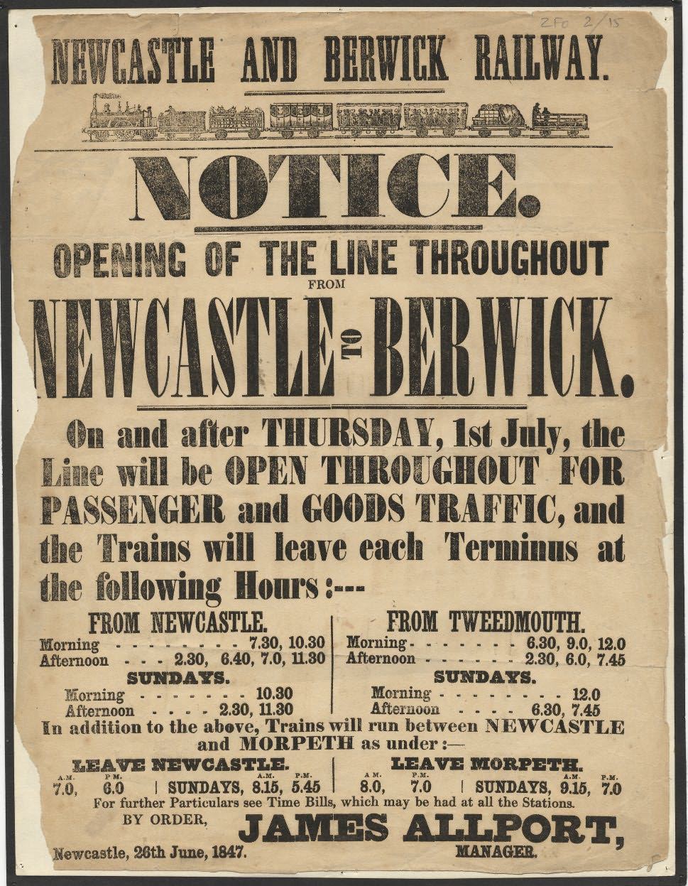 Picture of Berwick to Newcastle Train Service