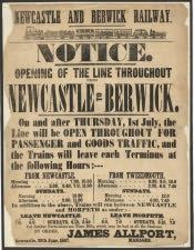 Berwick to Newcastle Train Service - Click for bigger image