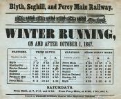 Blyth Railway Timetable - Click for bigger image