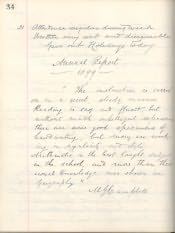 Falstone County First School, Log Book - Click for bigger image