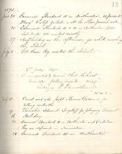 Ovingham County Primary School, Log Book - Click for bigger image