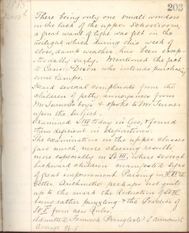 Picture of Warkworth County First School, Log Book