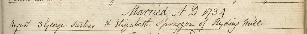 Picture of Bywell St. Andrew's Marriage Register