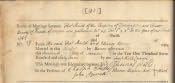 Doddington St. Mary and St. Michael's Marriage Register - Click for bigger image