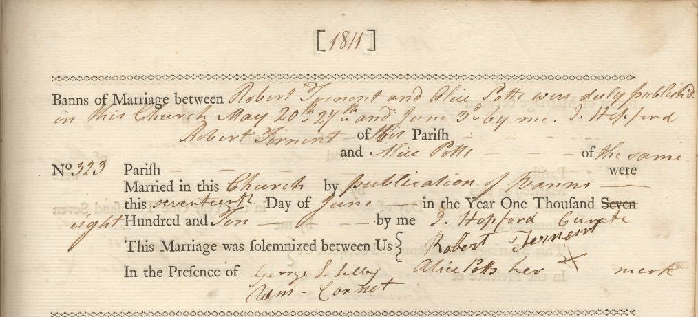 Picture of Belford St. Mary's Marriage Register