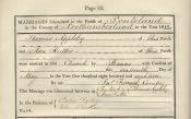 Ponteland St. Mary's Marriage Register - Click for bigger image