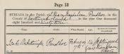 Prudhoe St. Mary's Burial Register - Click for bigger image