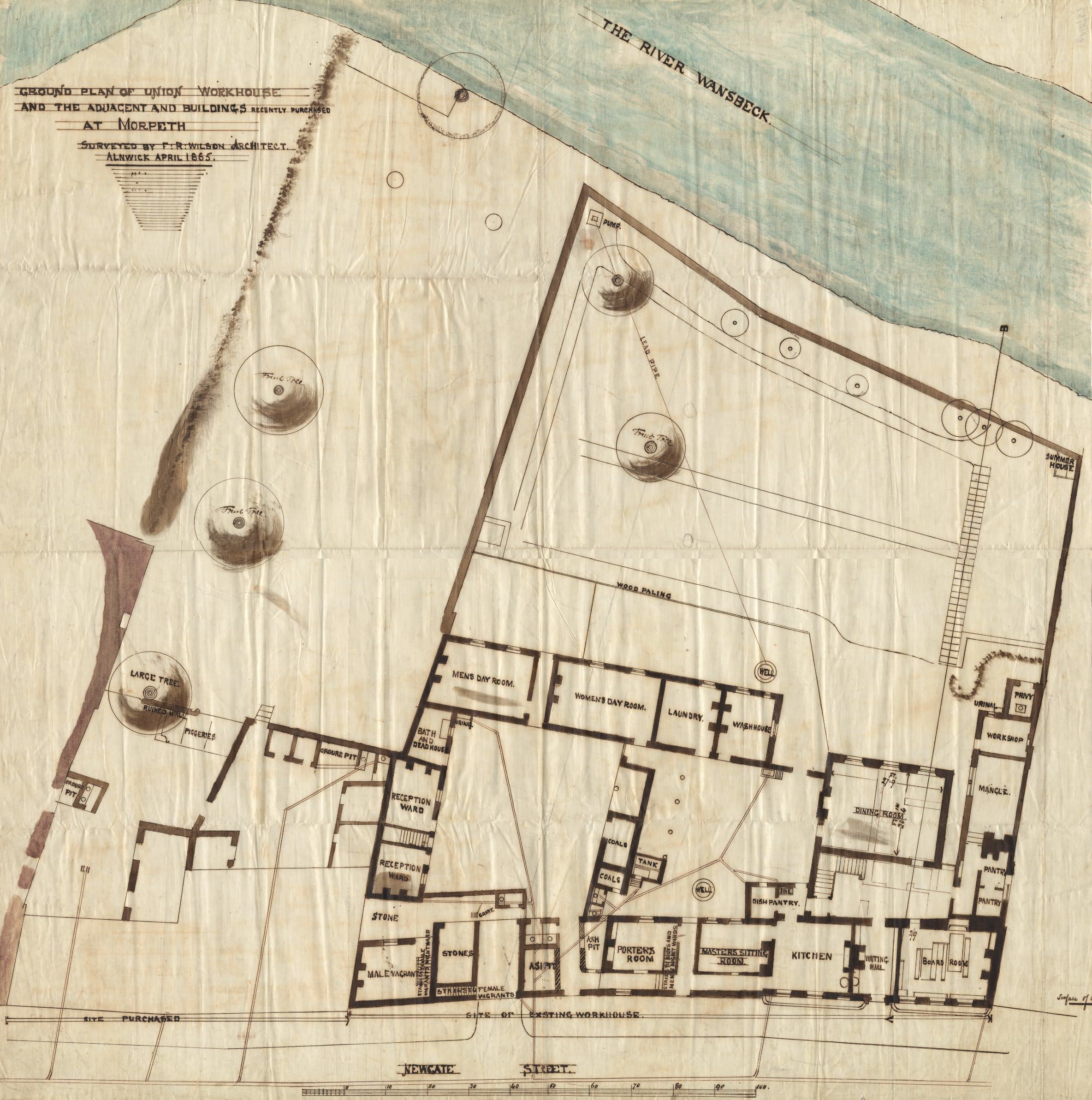 Picture of Morpeth Union Workhouse Plan
