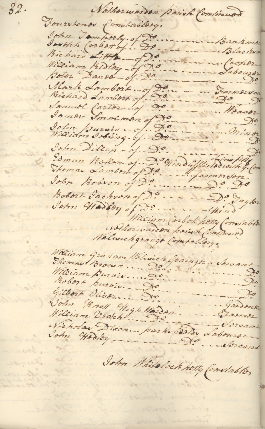 Picture of Northumberland Militia List