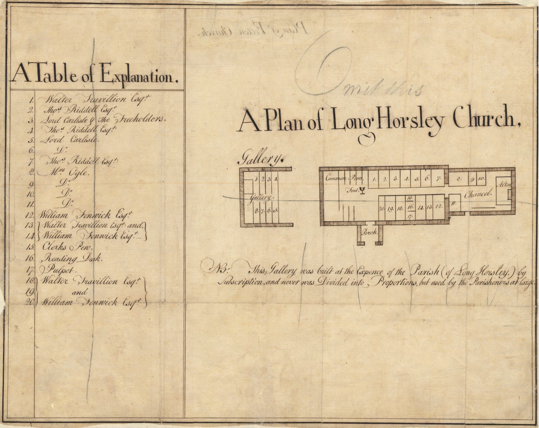 Picture of Longhorsley St. Helen's Plan