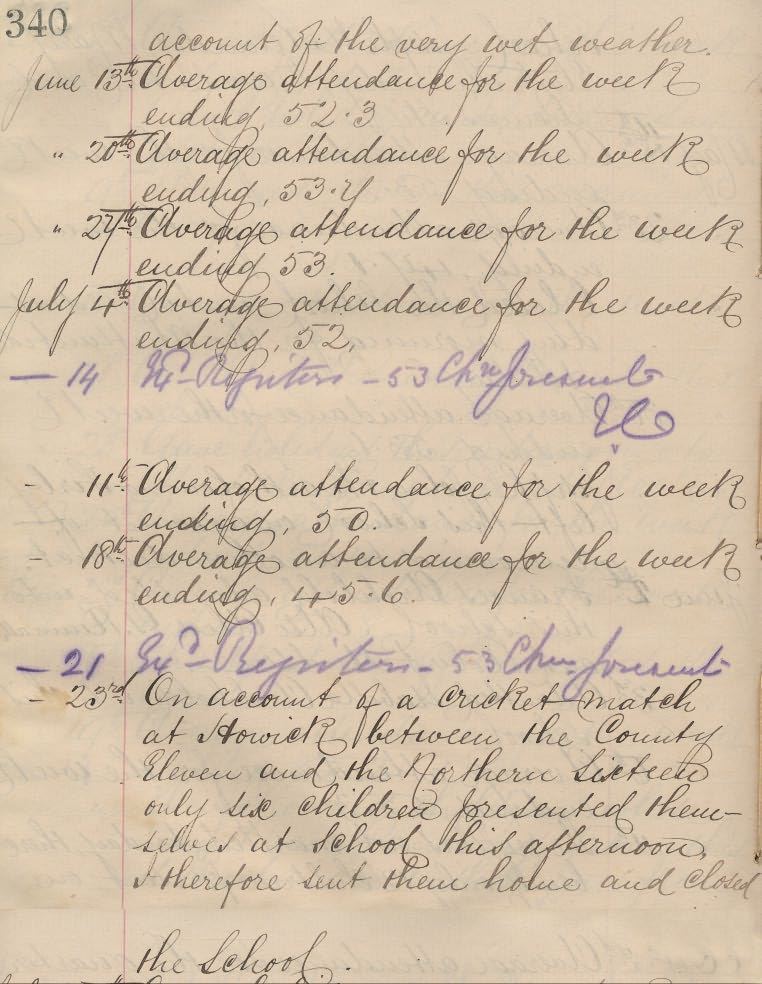 Picture of Dunston School, Log Book