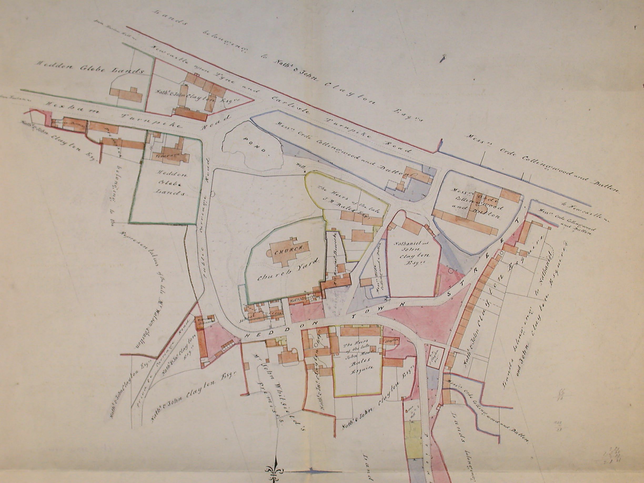 Picture of Enlarged Plan of Heddon-on-the-Wall