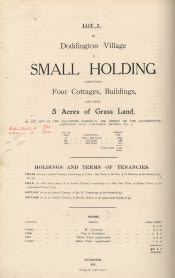 Doddington Village Small Holding Sale Catalogue - Click for bigger image