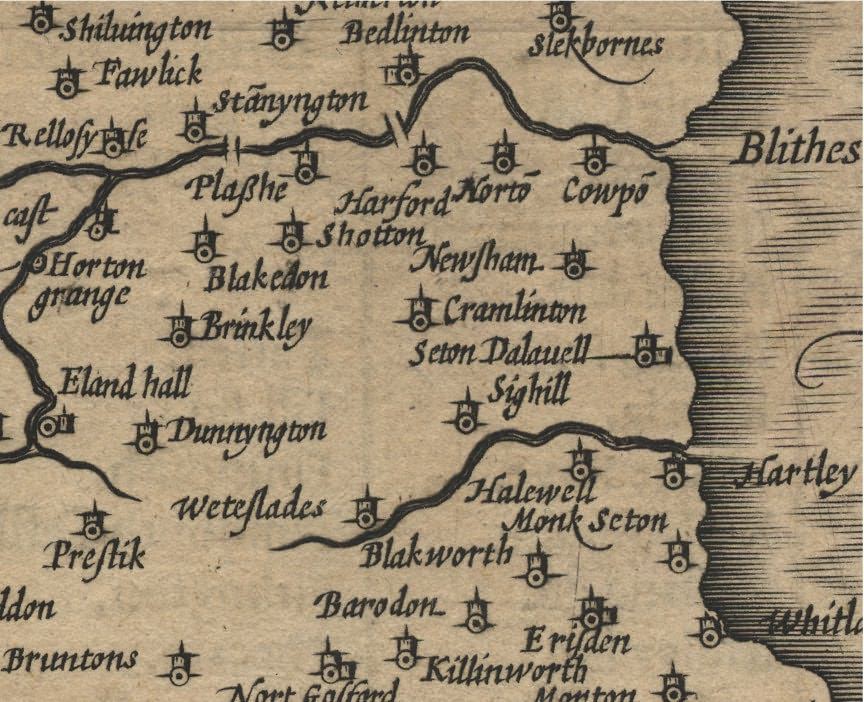 Picture of Speed's map of Northumberland