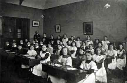 Picture of Warkworth, School Room and Pupils