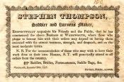 Notice of S. Thompson to Commence Business - Click for bigger image
