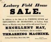 Notice of Farm Sale at Lesbury Field House - Click for bigger image