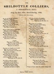 Lyrics to Colliers Song, Shilbottle - Click for bigger image