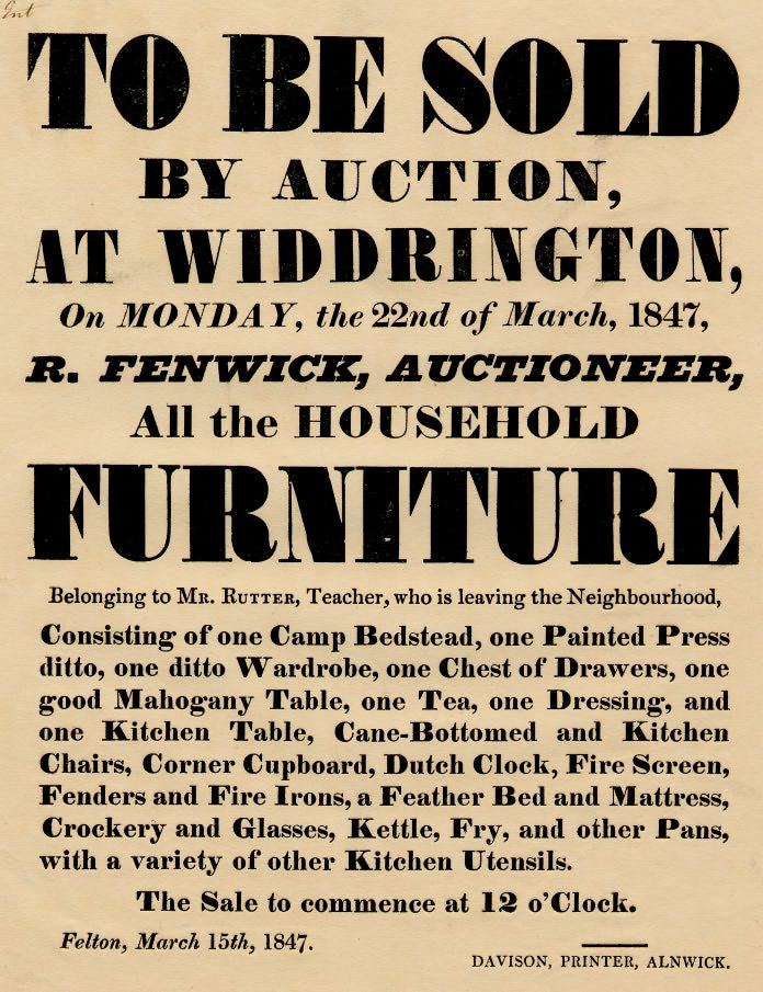 Picture of Household Furniture Sale Notice