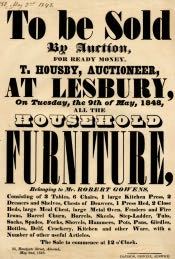 Auction of Goods of Robert Gowens, Lesbury - Click for bigger image