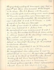 Felton County First School, Minute Book - Click for bigger image