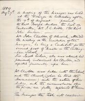 Chillingham Church of England School, Minute Book - Click for bigger image